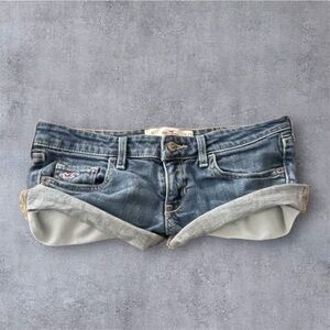 2PCS Hollister Y2K Vintage Micro Mini Blue Denim Shorts & XXS Zara Mini Tank Top